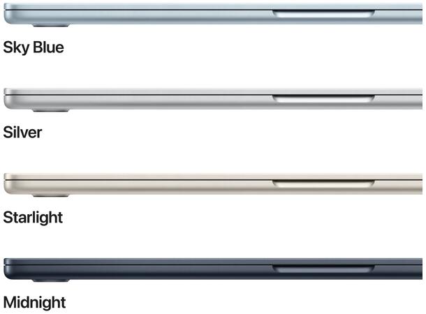 MacBook Air 15" M5 (2026) 512GB Sort Apple 10-kjerners M5 CPU, 16GB, 1TB SSD, 