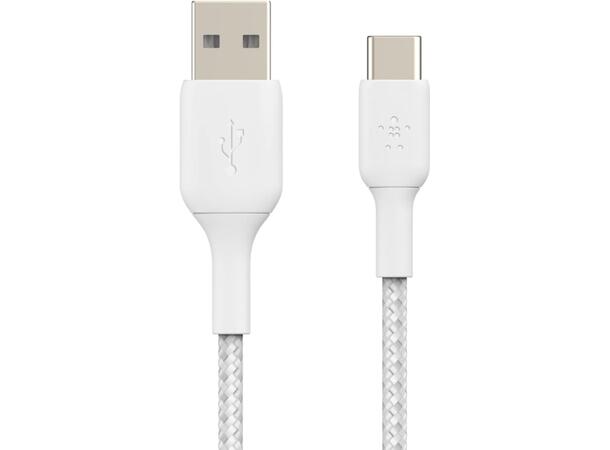 Belkin USB-A til USB-C kabel 1m (hvit) 