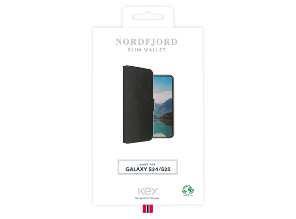 KEY Nordfjord Wallet Black S25/S24 