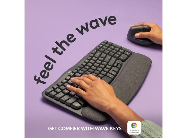 Logitech Wave Keys Trådløst Tastatur 