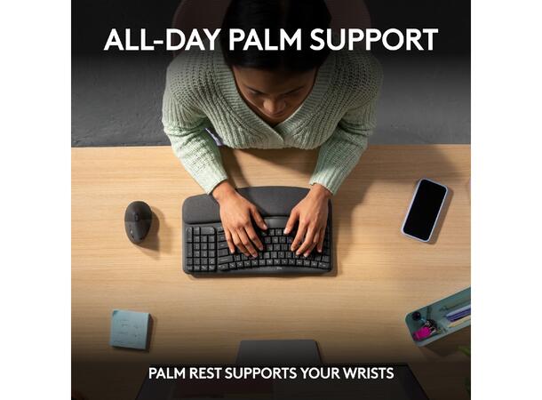 Logitech Wave Keys Trådløst Tastatur 