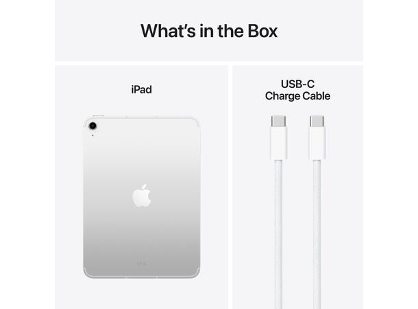 iPad 11" (2025) 128GB 5G Sølv 11. gen, 11" Liquid Retina-skjerm (2360x 