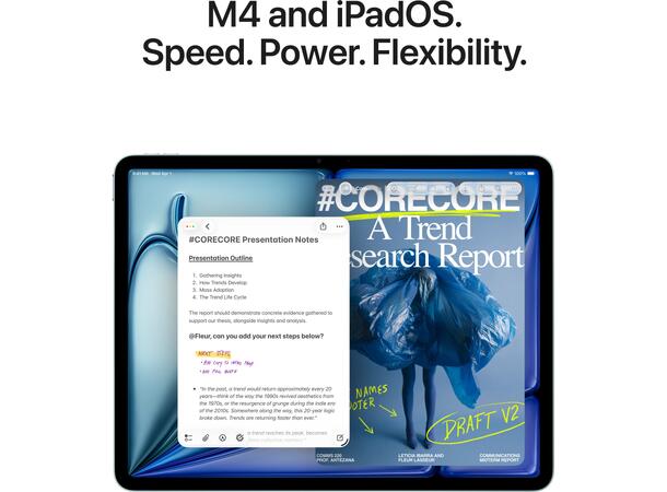 iPad Air 11" (2026) 128GB Grå 8. gen, 11" Liquid Retina-skjerm (2360x1 