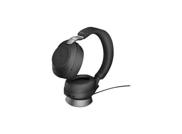 Jabra Evolve2 85 MS Stereo Sort Inkl. ladestand og Link380 USB-A 