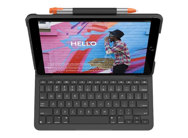 Logitech Slim Folio Keyboard Cover Nordisk layout, iPad 10,2'' 