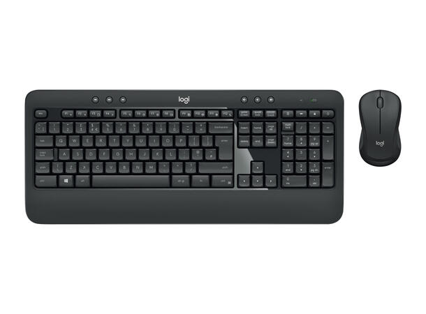 Logitech MK540 Advanced Combo Trådløs Nordic, tre års batteritid, M310 m 