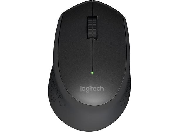 Logitech M330 Silent Plus Wireless nanomottaker, 3 knapper, 1000 dpi, lydlø 