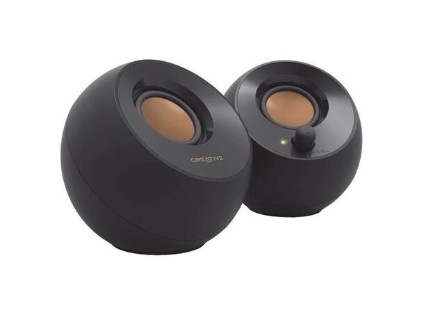 Creative Pebble PC-högtalare Sort 2.0 USB-Powered, 3,5mm 