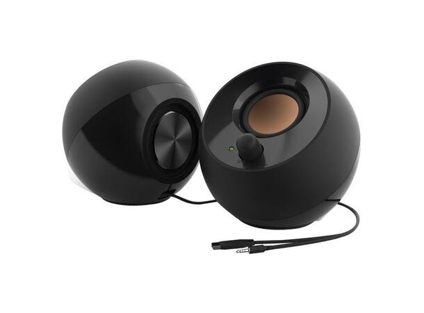 Creative Pebble PC Høyttalere Sort 2.0 USB-Powered, 3,5mm 