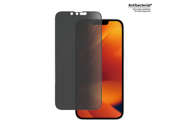 PanzerGlass Privacy IP16E/14/13/13 Pro Passer til iPhone 16E/14, 13 og 13 Pro 