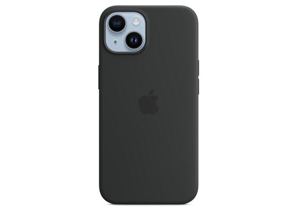 Apple 14 Plus silikonskydd MagS Sort Deksel til iPhone 14 Plus 
