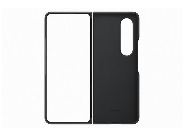 Samsung Z Fold 4 Leather Deksel Sort 