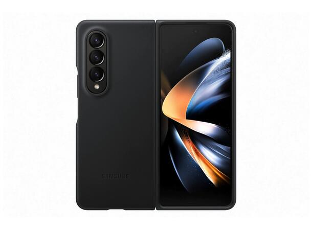 Samsung Z Fold 4 Leather Deksel Sort 