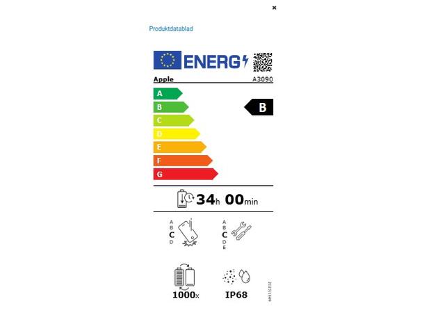 iPhone 15 128GB Sort OBS! Leveres uten vegglader 