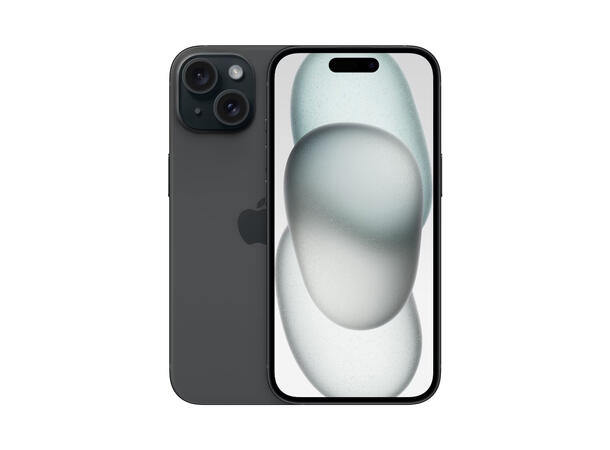 iPhone 15 128GB Sort OBS! Leveres uten vegglader 