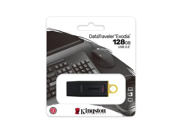 Kingston 128GB DataTraveler Exodia Minnepenn, USB 3.2 