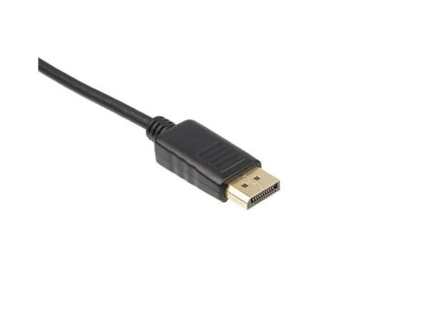 Displayport cable 1m Black v1.4, 4K at 120Hz, 8K at 60Hz, 3D video 