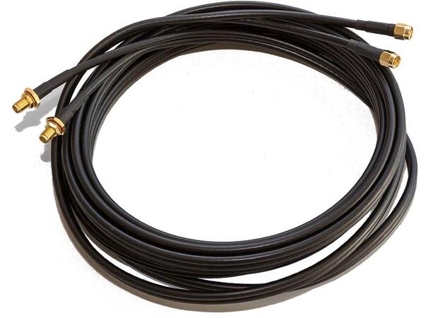 Antennekabelpakke 2 stk. HDF195, 10m SMA-han/SMA-hun (sammenfestede kabler) 