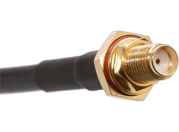 Antennekabelpakke 2 stk. HDF195, 10m SMA-han/SMA-hun (sammenfestede kabler) 