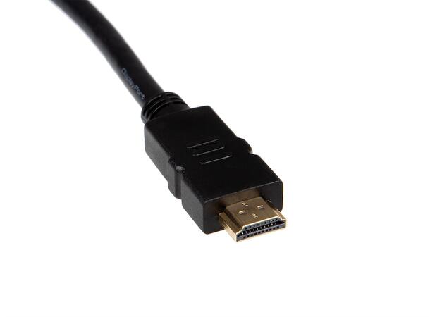 Displayport til HDMI kabel 1m DP v1.3, HDMI v2.0, PVC 