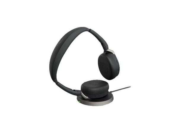 Jabra Evolve2 65 Flex Link380a UC Stereo USB-A, Trådløs ladepute 