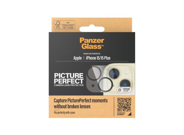 PanzerGlass CP iPhone Linsebeskytter 15/15 Plus 
