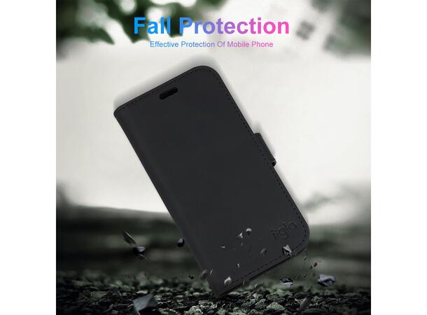 iiglo iPhone 13 Lommebokdeksel Sort 